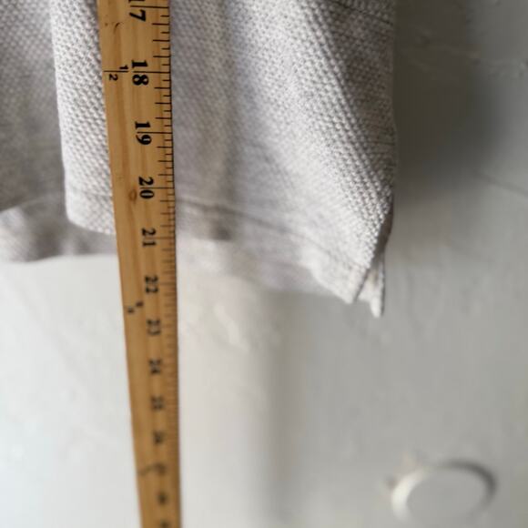 Steven Ross Naturally Vintage 90s XL Gray‎ Striped Cotton Short Sleeve Top - Picture 6 of 8